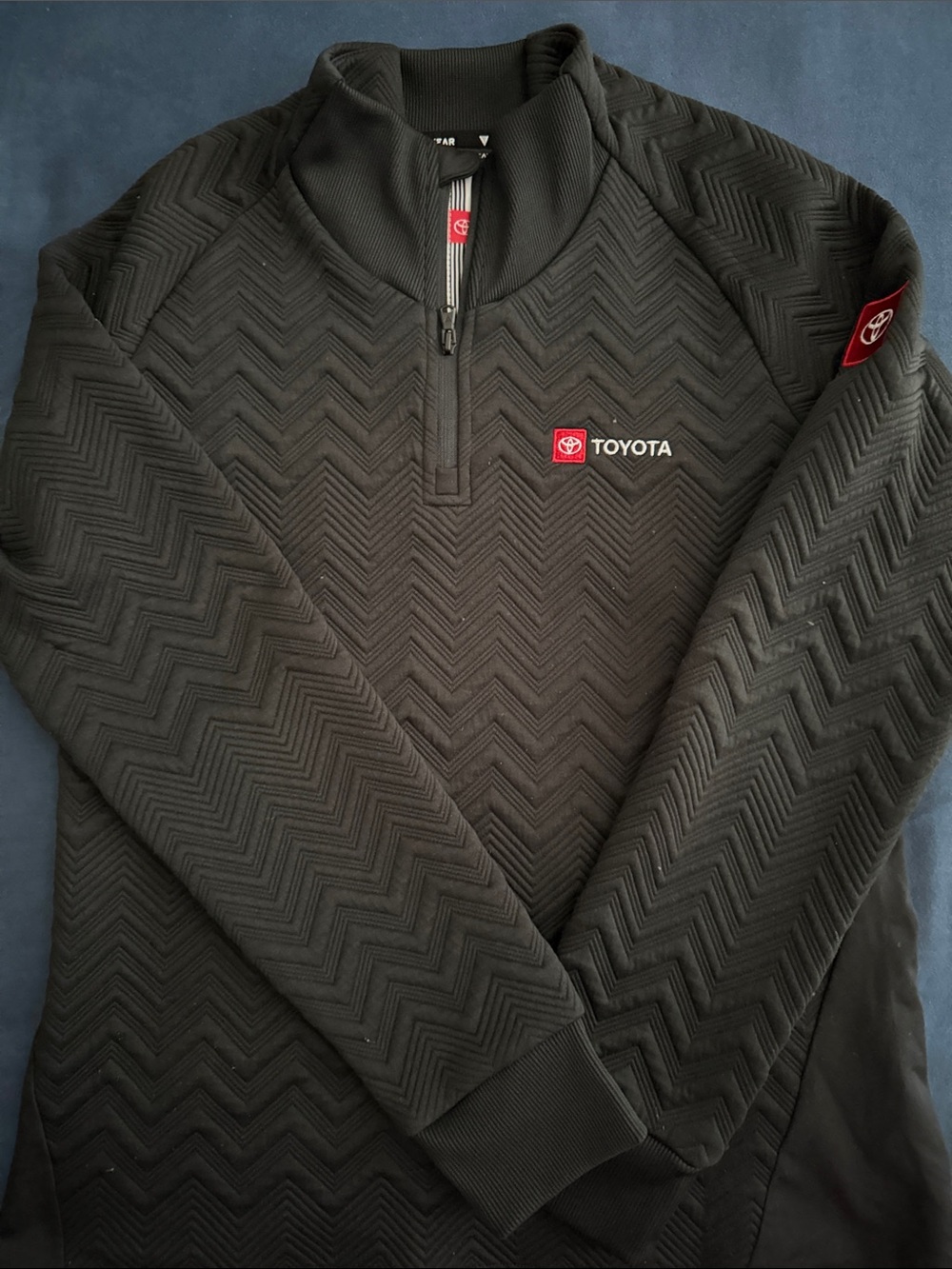Toyota Women's Black Quarter-Zip Pullover